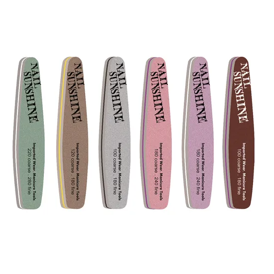 Professional Nail Sponge Buffer Washable Double Side Sponge Foam Nail Files 100/180 Grit Size Pink Buffer Nail Files