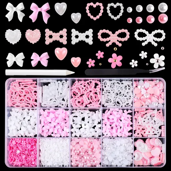 Wholesale 15grid Nail Bow Ribbon Five