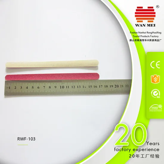 17cm Long Disposable Wooden Nail File 