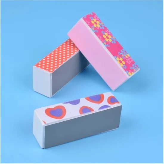 High Quality Nail Buffer Sand Block 4 Sides Sponge Nail Buffer 