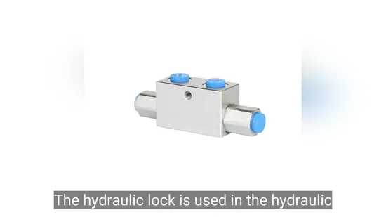 Hydraulic Lock Safety Flow Valve Dual Pilot Operated Check Valve Vbpde