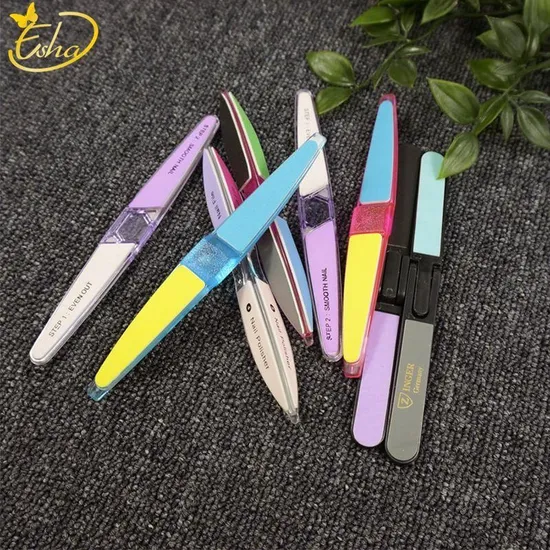 4 Sided Baby Nail File Buffer Sunshine Manicure and Pedicure Tools Plastic Nails File Polishing 