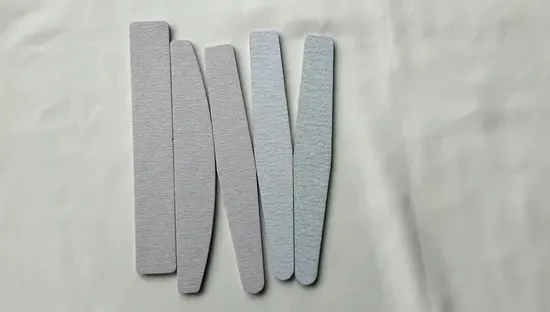 Professional Custom Printed Logo 25 PCS Per Bag Double Side Sandpaper Nail File 100/180 