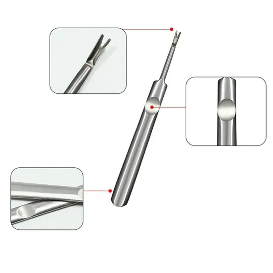 Stainless Steel Cuticle Pusher Trimmer Remover Pedicure Manicure Nail Art Tool 