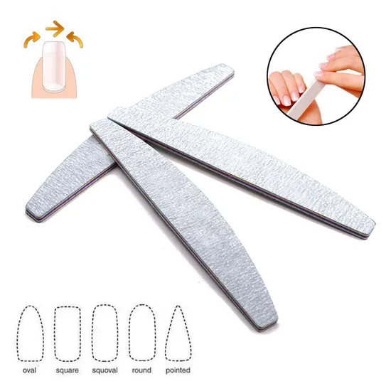 5PCS 100/180 Nail Art Sanding Files Polish Buffer Block Manicure Pedicure Tips Tool UV Gel 