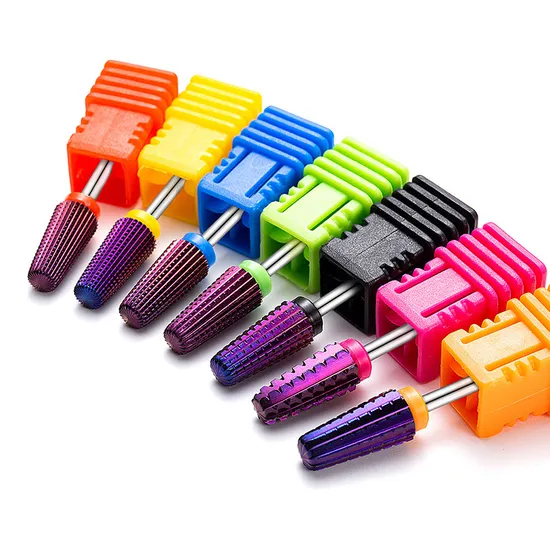 2.35mm Purple 5 in 1 Nail Carbide Drill Bit Remove for Acrylic or Hard Gels Remover Tungsten Steel Nail Drill Bit 