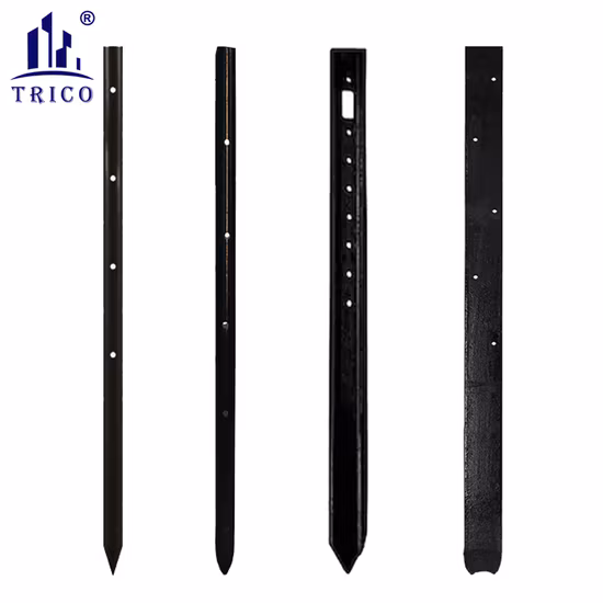 Concrete Forms Steel Round Nail Stake /Square/Flat Steel Nail Stakes with Holes
