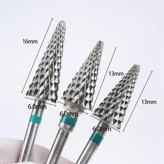Cross Cut Conical Shape Bit Nail Polish Tool Nail Polish Callus Treatment Russian Manicure Pedicure Tungsten Carbide Ceramic Cut 