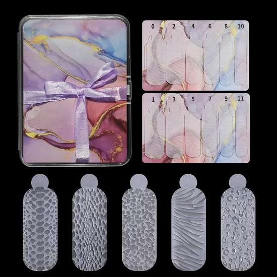 Wholesale New Silicone Form Nail Tool Gel Tip Dual Form Nail Mold 