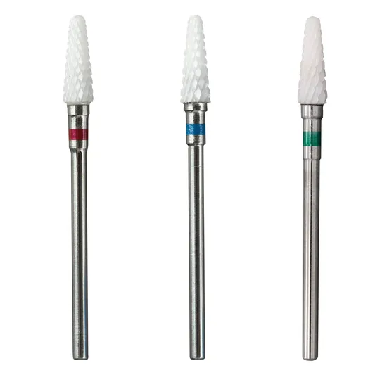 Ceramic Cone Manicure Pedicure Nail Drill Bit Milling Cutter 