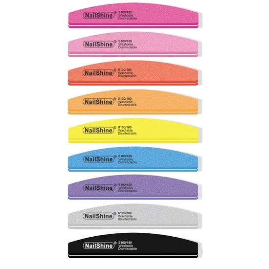100/180 Pink Nail File Nail Buffer Nail Art Tool Manicure Tool 