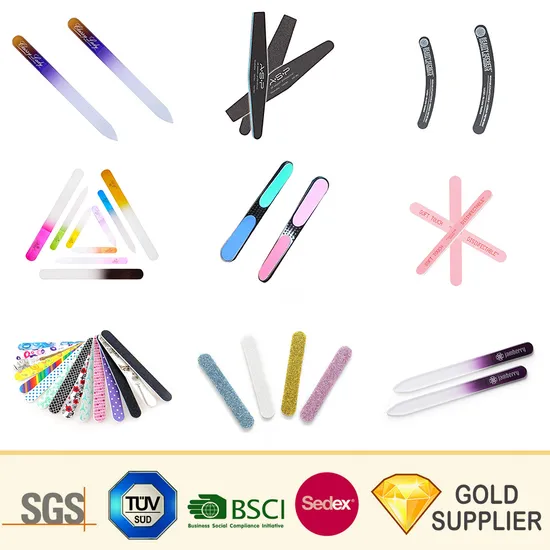 Wholesale Custom Logo Professional EVA Buffer Block Nail File Disposable Metal Crystal Glass Nail Art Tool Set Electric Cosmetic Nail Care Clipper Buffer File 