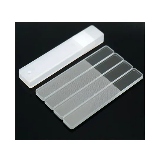 Professional Private Label Custom Durable Nano Glass Nail Buffer File Shiner Glass Nail File with Plastic Box 