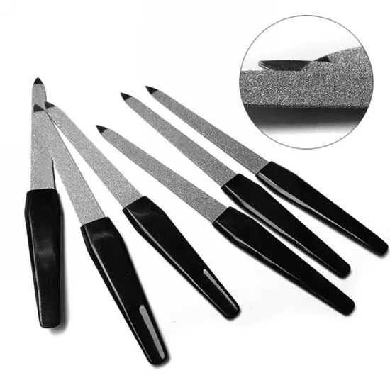 Famous Beautyful Metal Double Strong Files Manicure Edge Nail Sided Pedicure Grooming Tool 